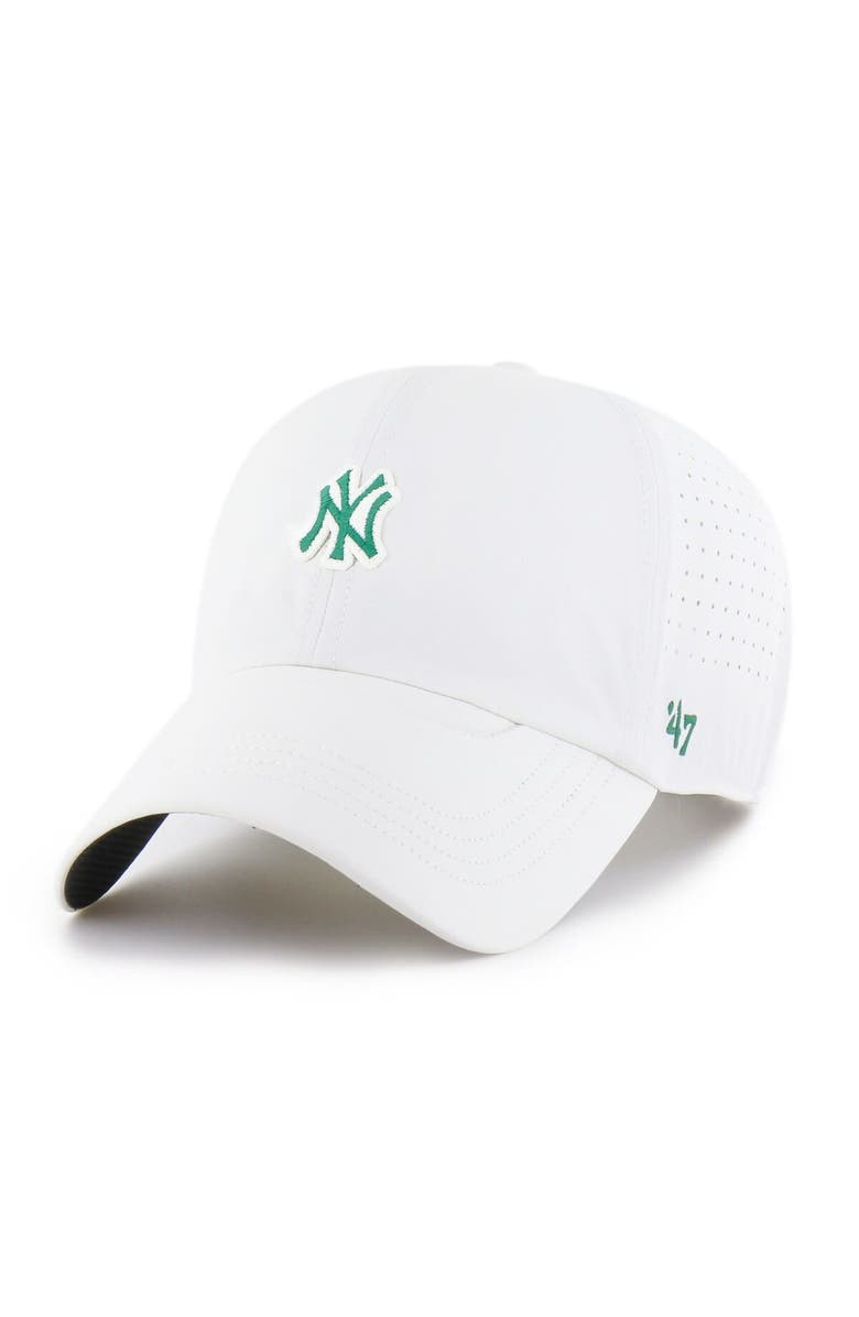 '47 Men's '47 White New York Yankees Elevated Greens Clean Up Adjustable Hat, Alternate, color, White
