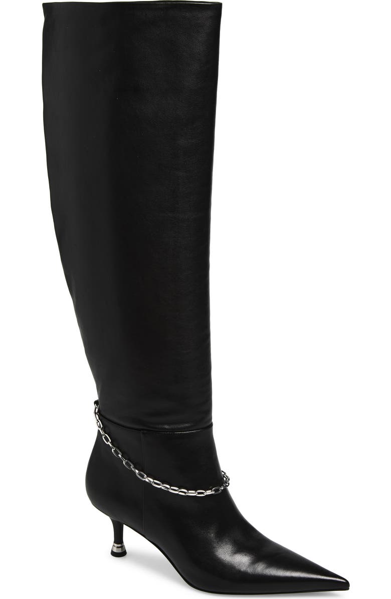 Alexander Wang Akila Pointed Toe Boot, Main, color, Black