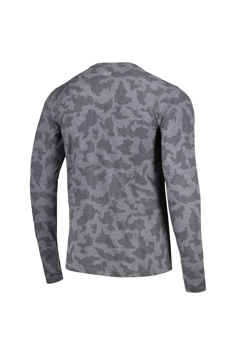 Men's Starter Heather Charcoal Seattle Seahawks Halftime Long Sleeve T-Shirt, Alternate, color, Heather Charcoal