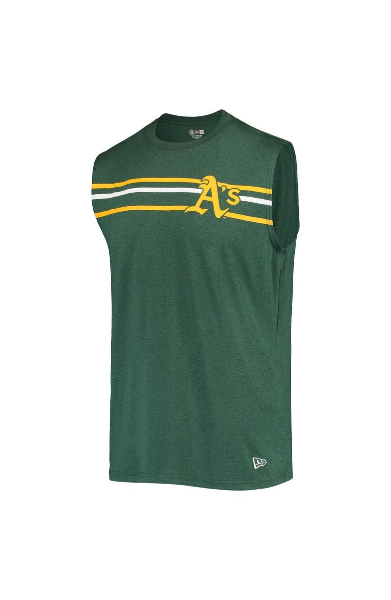 New Era Men's New Era Green Oakland Athletics Muscle Tank Top, Alternate, color, 
