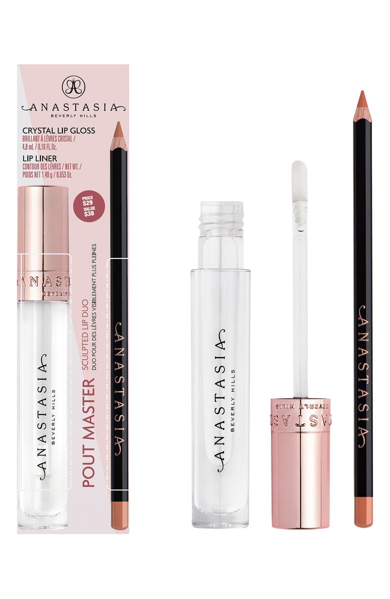 Anastasia Beverly Hills Pout Master Sculpted Lip Duo - Clear/Warm Taupe, Alternate, color, Warm Taupe