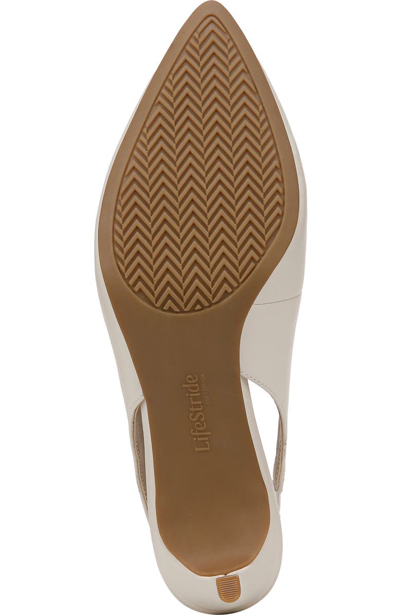 LifeStride Annalise Slingback Pointed Toe Pump - Wide Width Available, Alternate, color, Bone