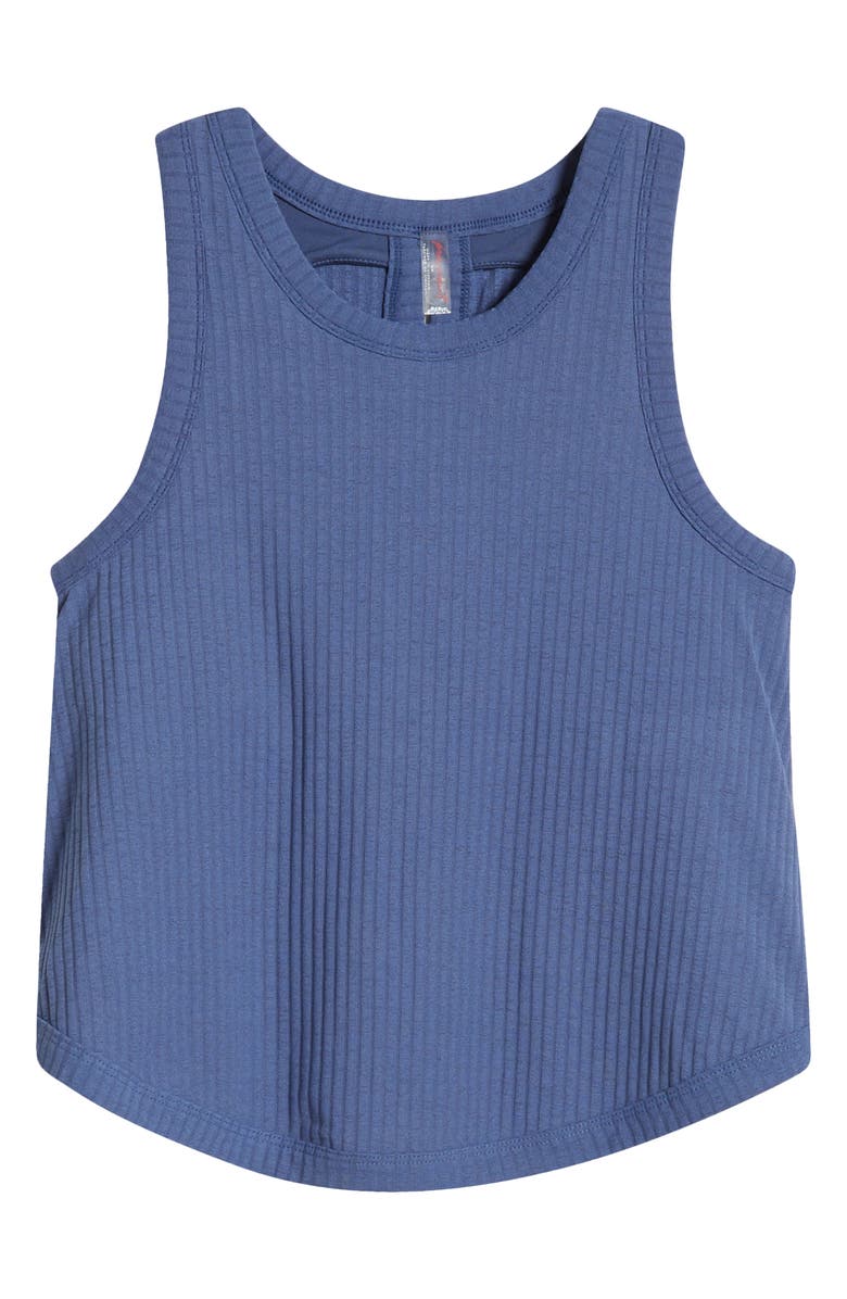 Free People FP Movement Comeback Crop Tank, Alternate, color, Blue Indigo