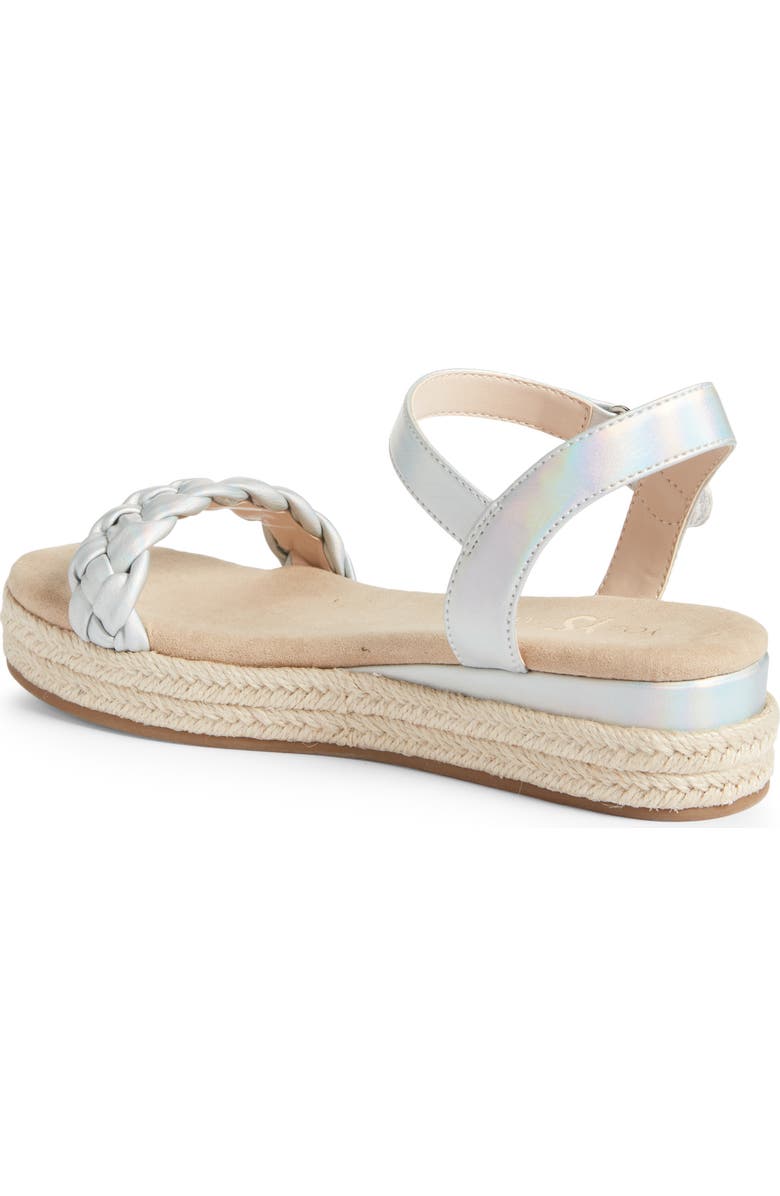 Yosi Samra Kids' Miss April Ankle Strap Espadrille Platform Wedge Sandal, Alternate, color,