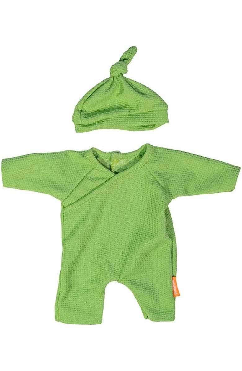 Miniland Doll Outfit for 12 5/8 inch Dolls, Main, color, Green Multi