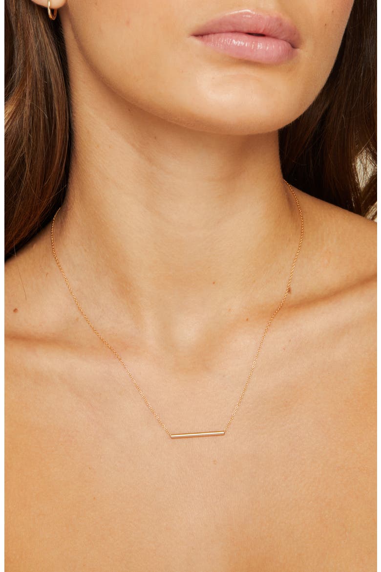 Waimea Bar Necklace, Alternate, color, GOLD-FILLED