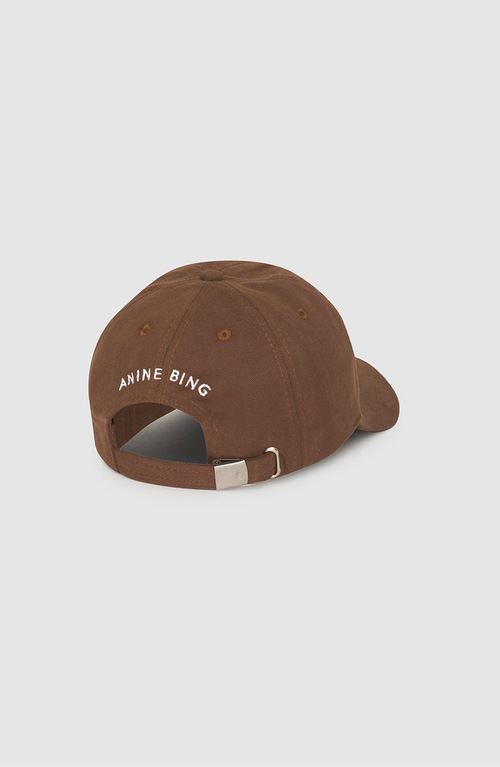 Anine Bing Jeremy Baseball Cap In Dark Camel