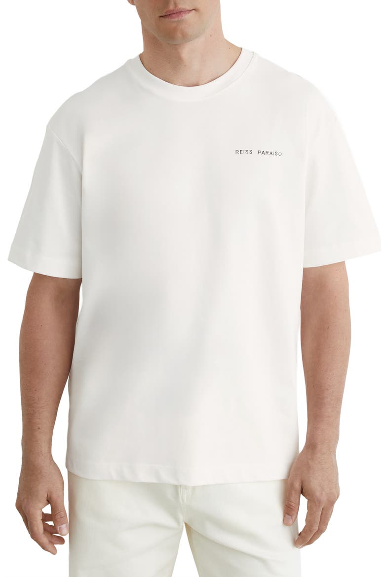 Paraiso Graphic T-Shirt, Main, color, WHITE