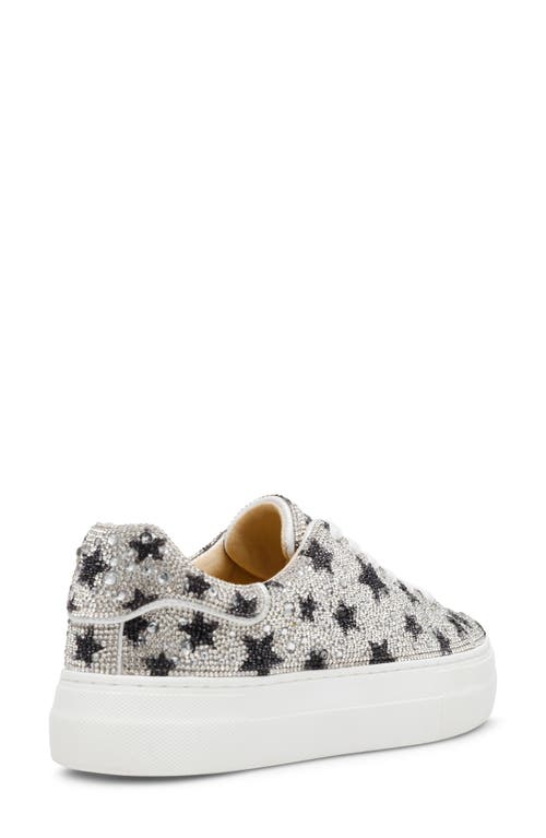 Betsey Johnson Sidny Crystal Pavé Platform Sneaker In Multi