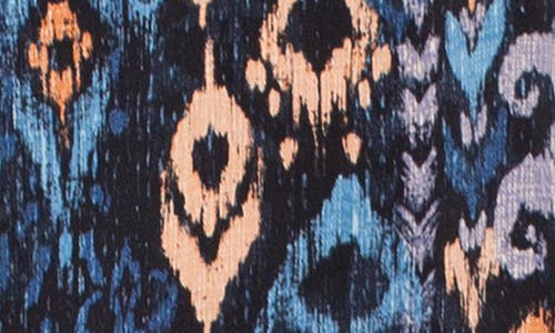 Liverpool Los Angeles Ikat V-neck Top In Multi