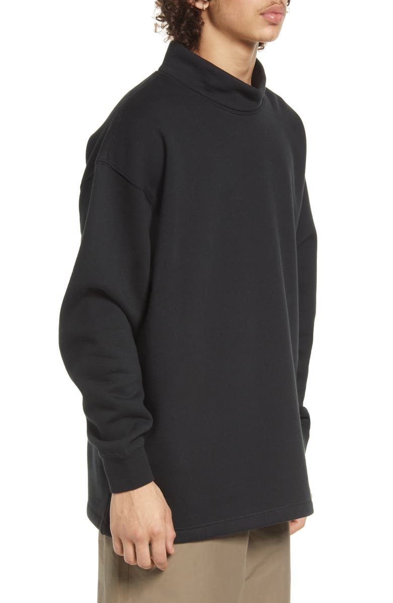 Fear of God Essentials Relaxed Mock Neck Sweatshirt, Alternate, color, 