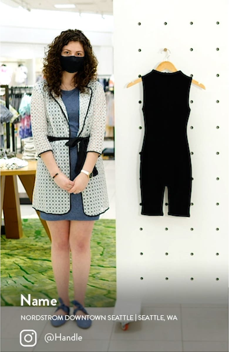 The NW Sleeveless Funnel Neck Romper, sales video thumbnail