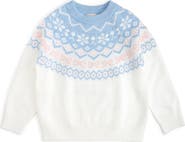 Sweet Wink Frost Fair Isle Sweater (toddler, Little Kid & Big Kid)