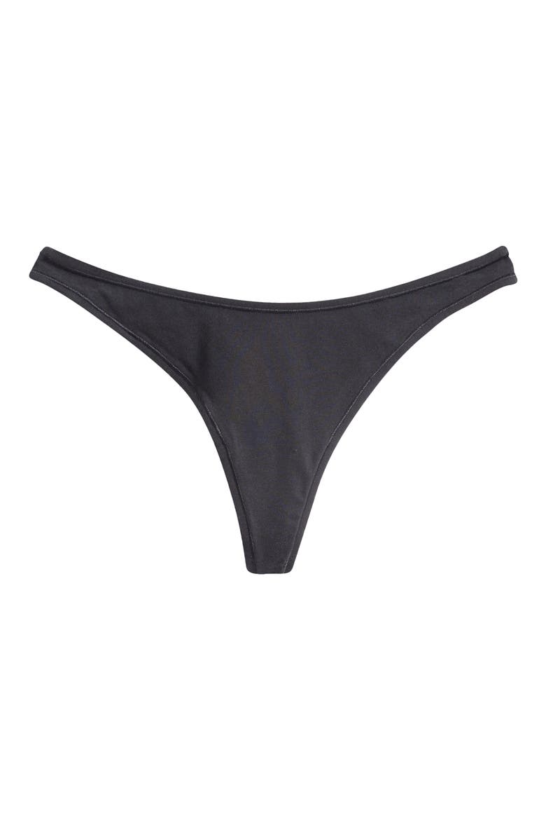 Everyday Cotton Thong, Main, color, ONYX