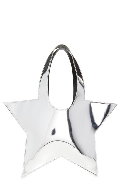 Mini Star Mirror Metallic Tote