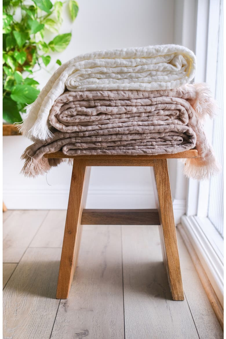 Delphine Throw Blanket, Alternate, color, BLUSH