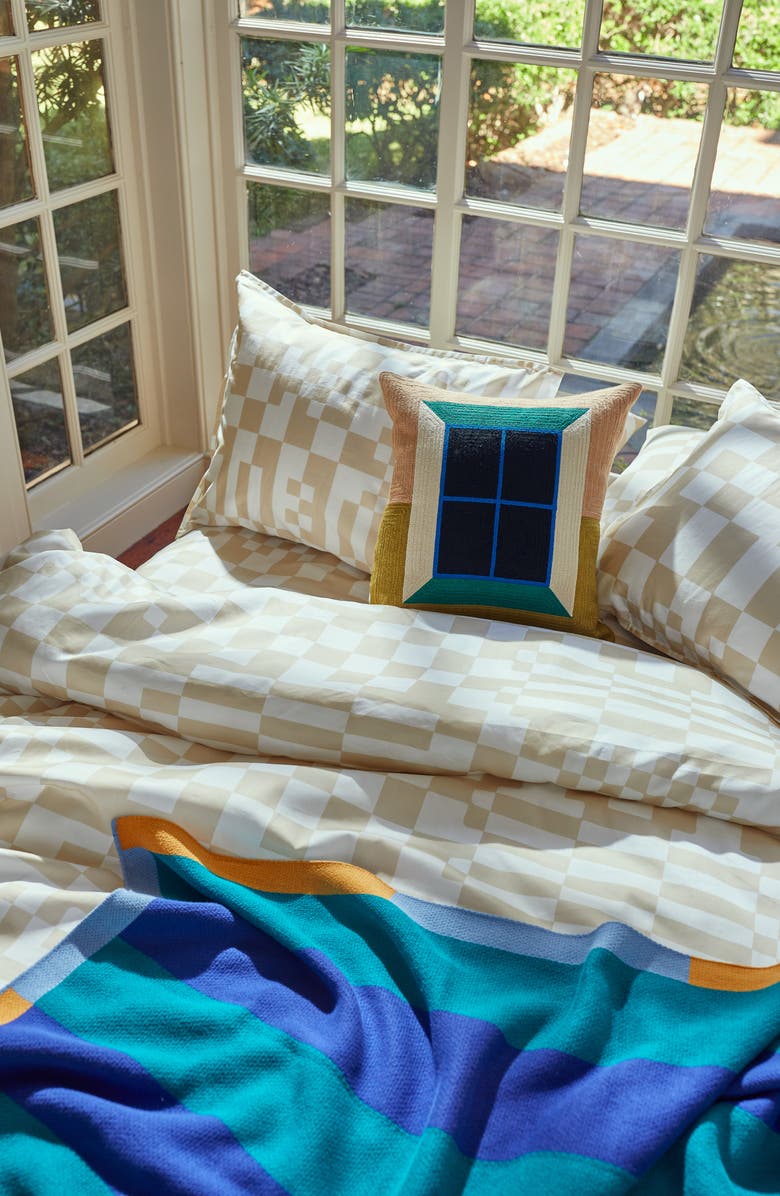 Dusen Dusen Check Duvet Cover & Sham Set, Alternate, color, 