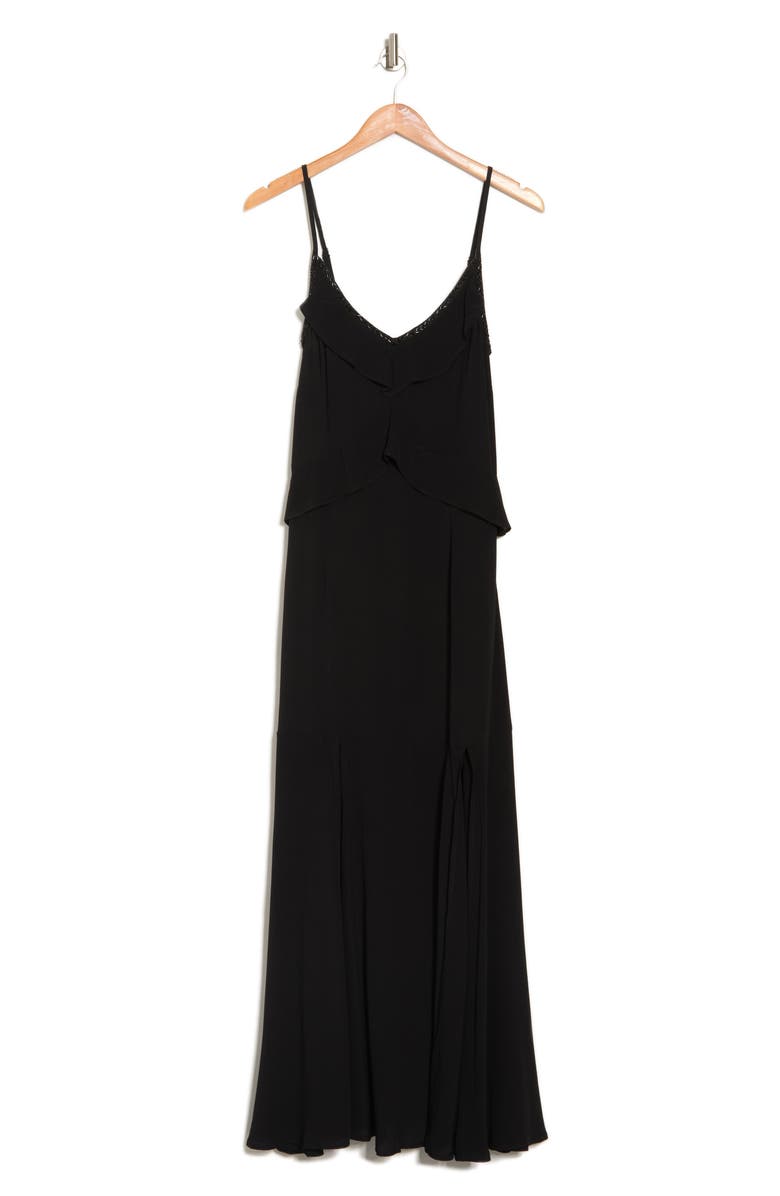 Lovestitch Beaded Crepe Maxi Dress, Alternate, color, 