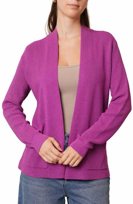 CYRUS Open Front Waffle Cardigan