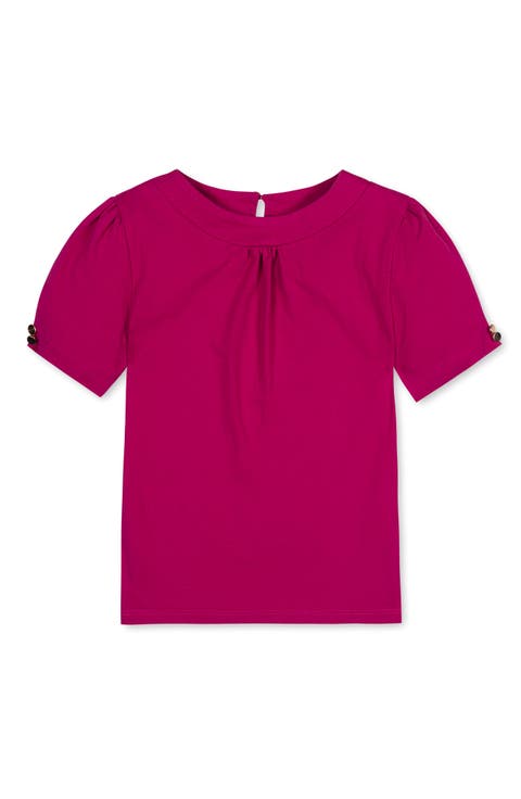 Kids' Organic Puff Sleeve Knit Top