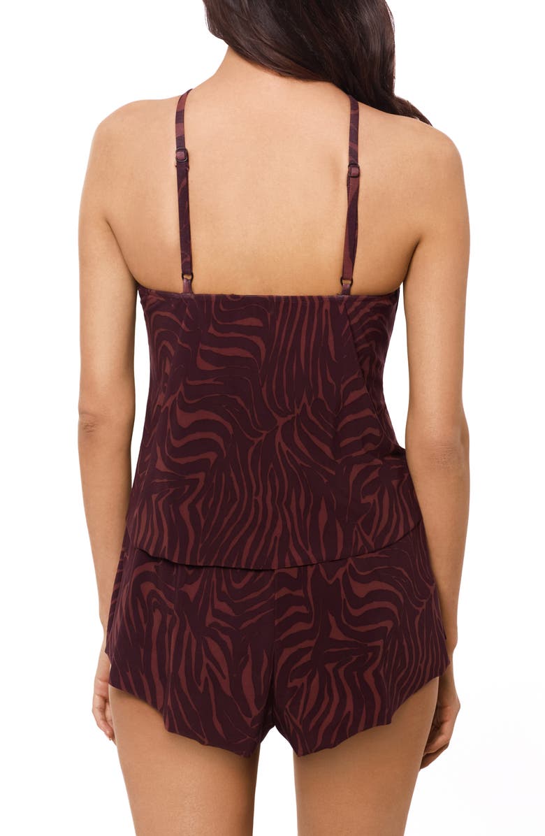 Magicsuit<sup>®</sup> Zabra Goldie Skirted One-Piece Swimsuit, Alternate, color, Brown Multi
