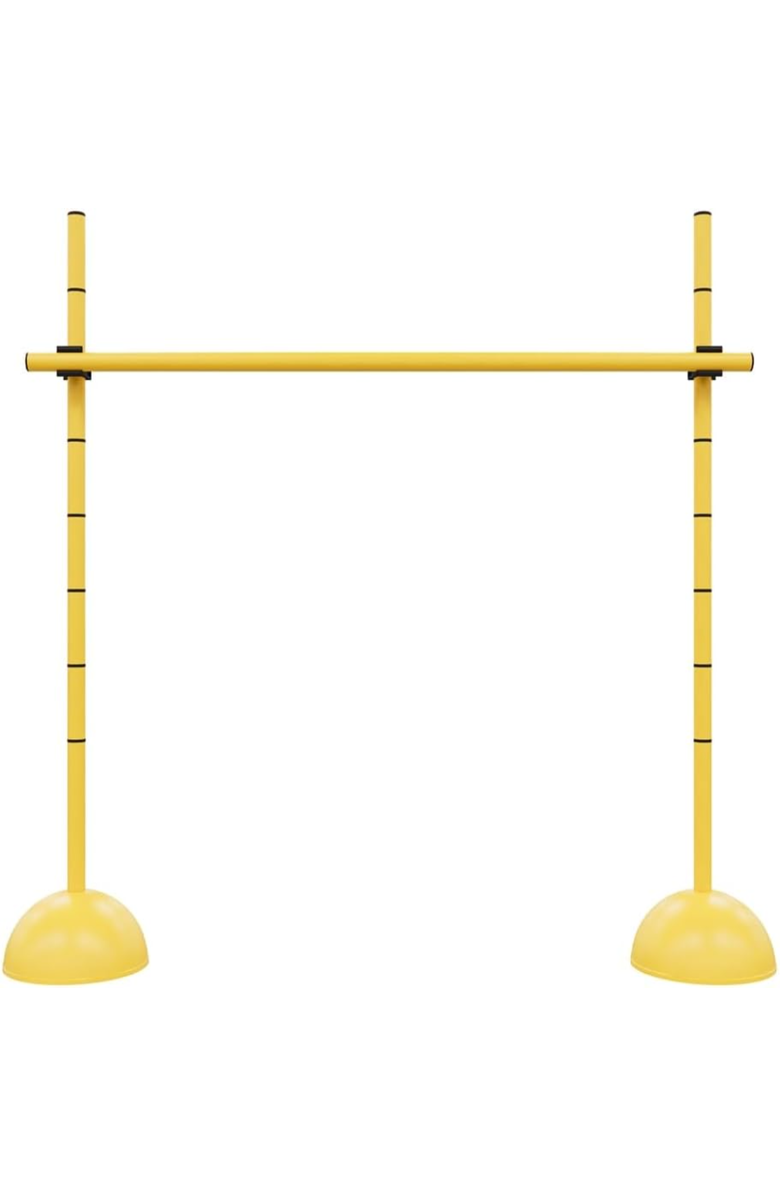 Power Systems Adjustable Plyo Hurdles Set of 4 - Training Hurdles for Agility & Speed, Yellow, Alternate, color, Black