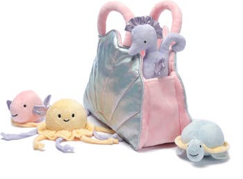 Interactive Aquatic/Sea Shell Plush with Stuffed Animal Toys