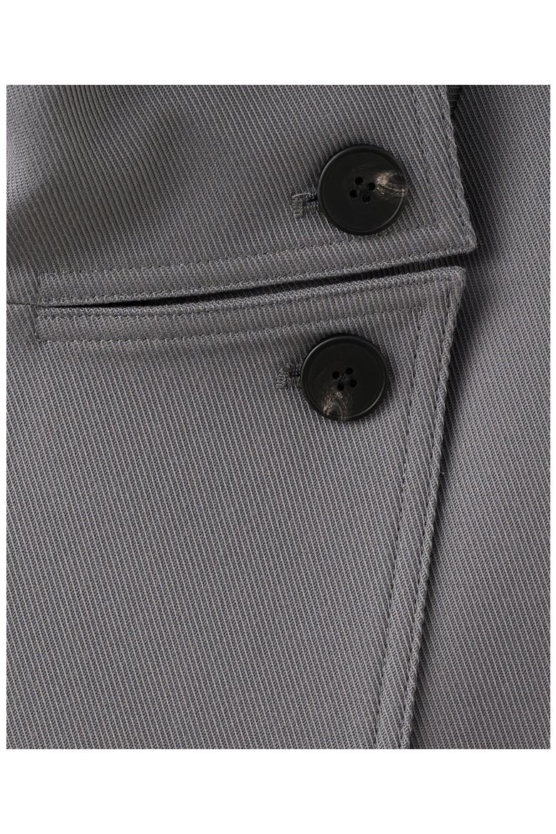 Funnel Neck Trench Coat with Belt, Alternate, color, GREY