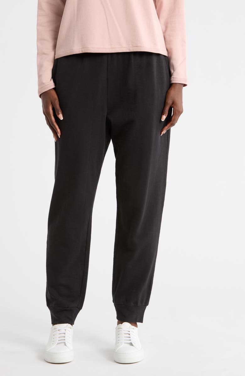 Eileen Fisher Ankle Joggers, Main, color, Washed Black