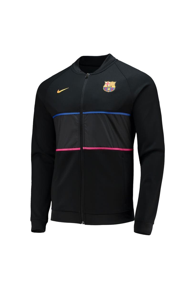 Nike Men's Nike Black Barcelona I96 Anthem Raglan Full-Zip Jacket, Alternate, color, 