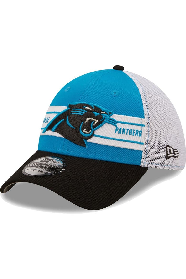 Men's New Era Blue/Black Carolina Panthers Team Banded 39THIRTY Flex Hat, Main, color, Blue