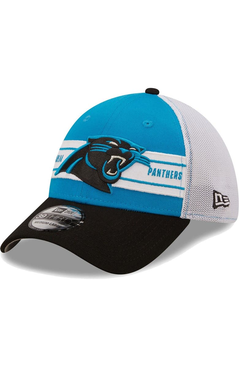 New Era Men's New Era Blue/Black Carolina Panthers Team Banded 39THIRTY Flex Hat, Main, color,