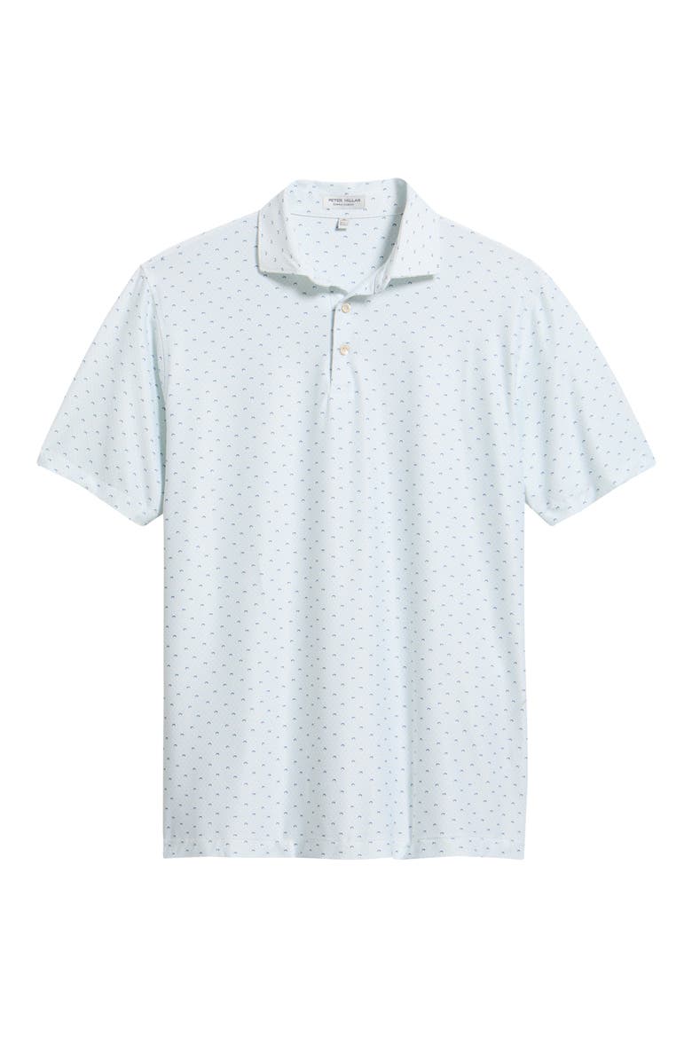 Morning Sky Summer Comfort Performance Jersey Polo, Alternate, color, WHITE
