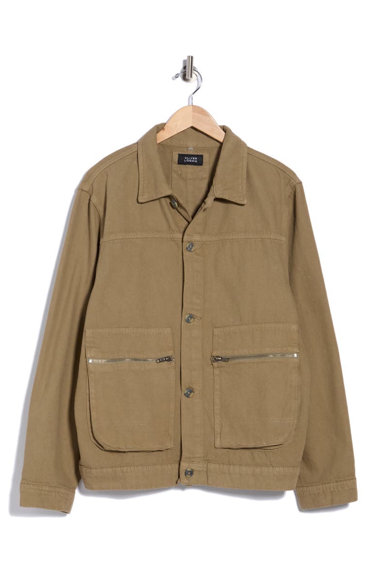 Utility Cotton Jacket, Main, color, KHAKI