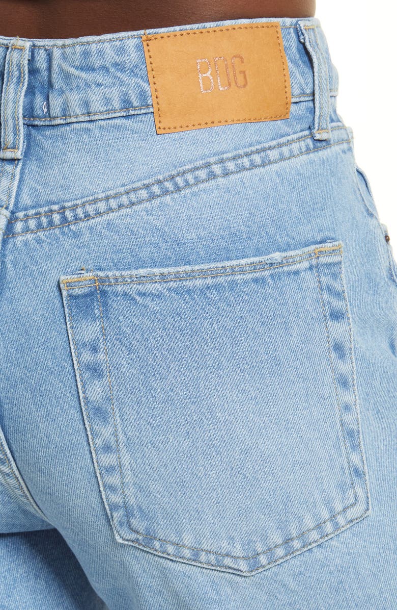 BDG Urban Outfitters Destroyed High Waist Mom Jeans, Alternate, color, Summer Vintage