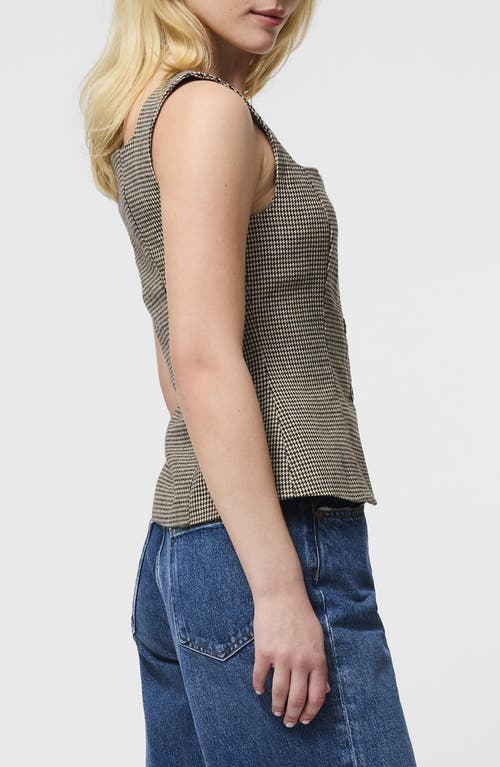 French Connection Houndstooth Sleeveless Top In Multi
