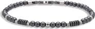 EYE CANDY LOS ANGELES Storm Hematite Beaded Bracelet