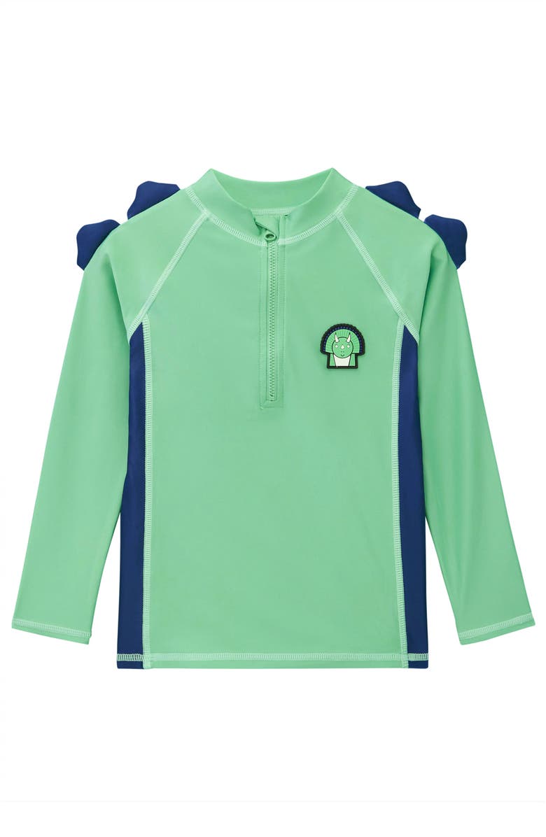 Roarsome Spike Rash Vest, Main, color, Green