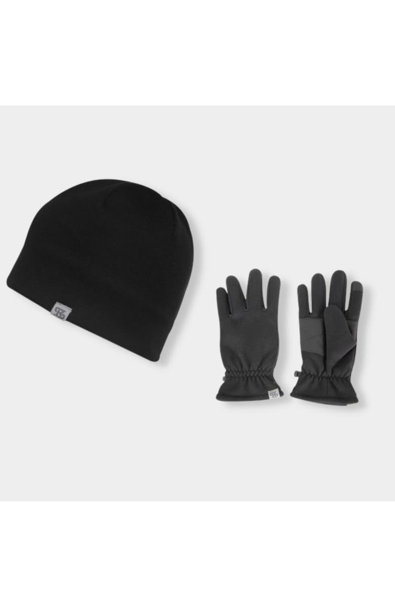 Kanut Sports Gila Men's Beanie and Glove Combo, Main, color, Black