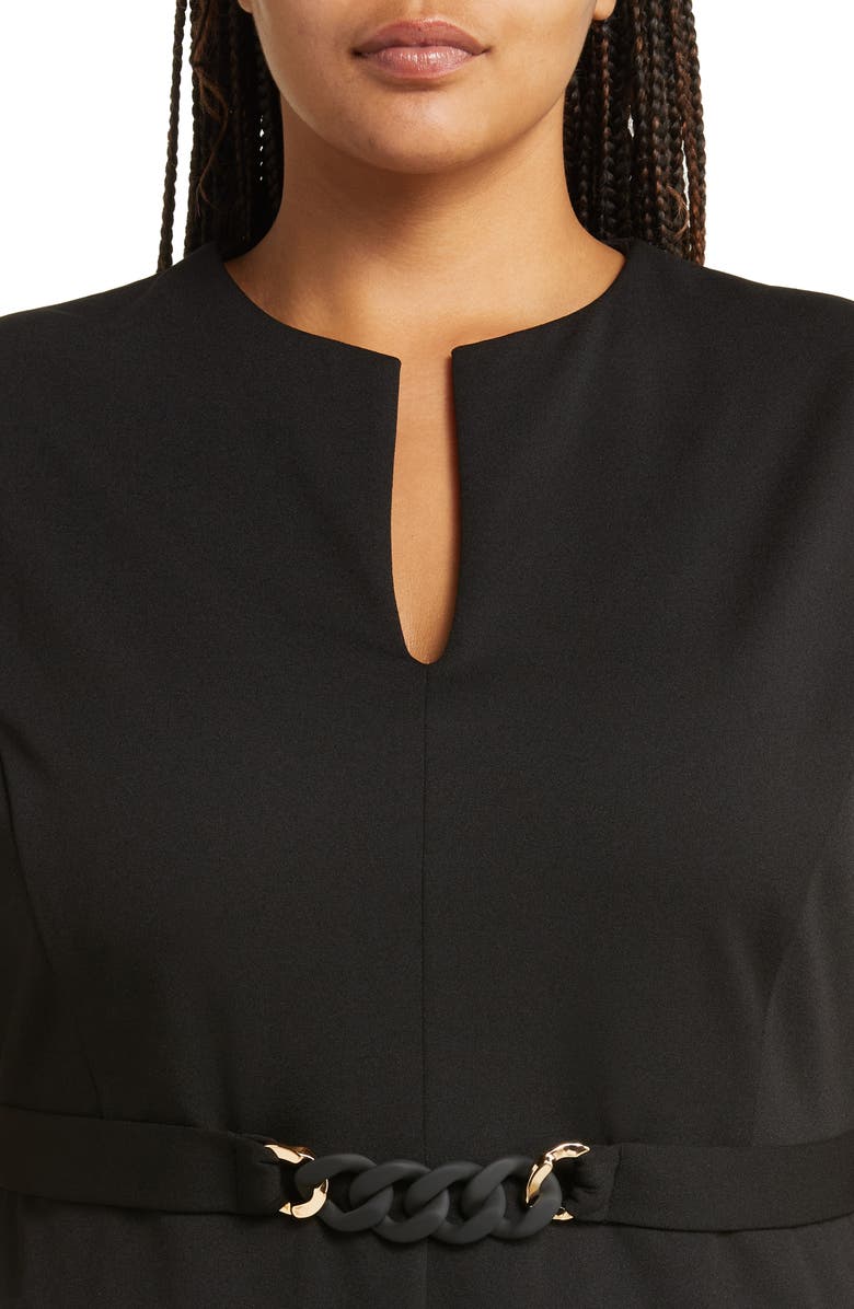 Maggy London Belted Sheath Dress, Alternate, color, 