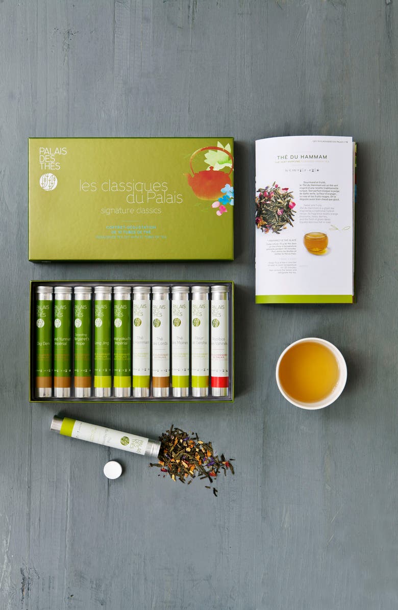 Palais des Thés Signature Classics 10 Vial Loose Tea Tasting Set, Alternate, color,