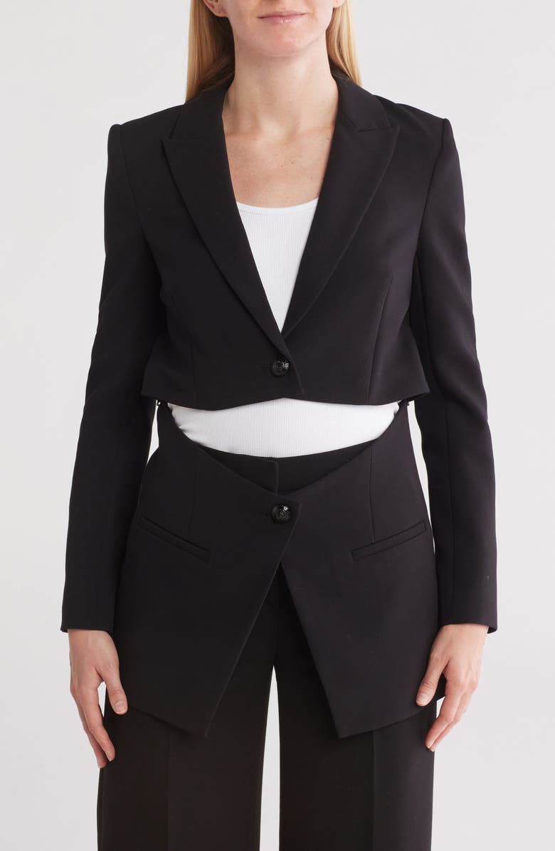 L'AGENCE Cora Detachable Bottom Blazer, Main, color,