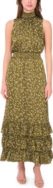 Halogen® Smocked Tiered Maxi Dress