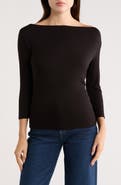 Renee C Cowl Neck Ruched Top
