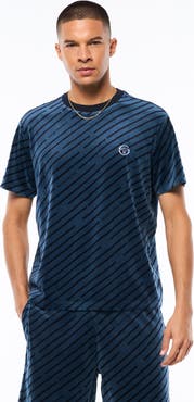 Sergio Tacchini Obliquo Velour T-Shirt
