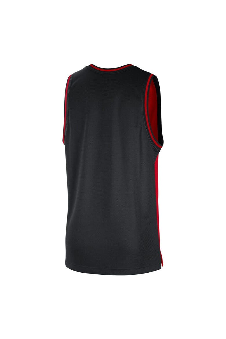 Men's Nike Red/Black Chicago Bulls Courtside Versus Force Split DNA Performance Mesh Tank Top, Alternate, color, Red