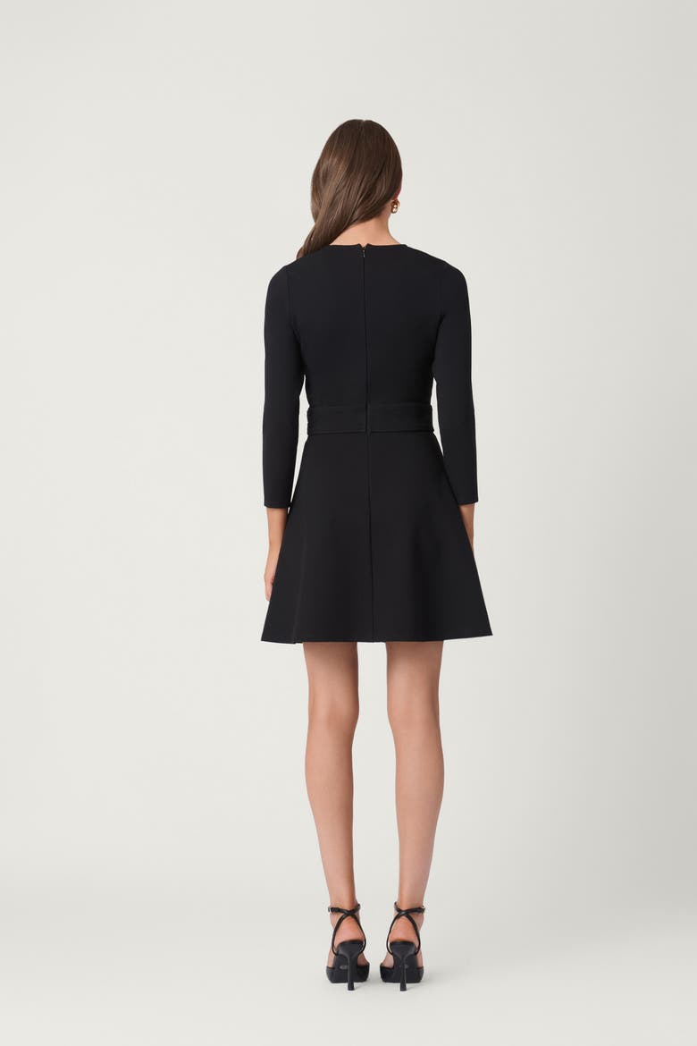 Hardware Ponte Rachel Dress, Alternate, color, Jet
