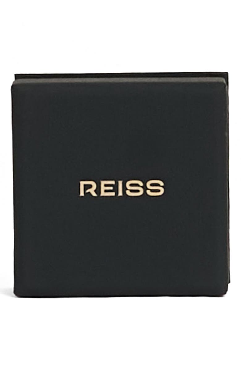 Reiss Calla Curve Scoop Earrings, Alternate, color, Silver Tone
