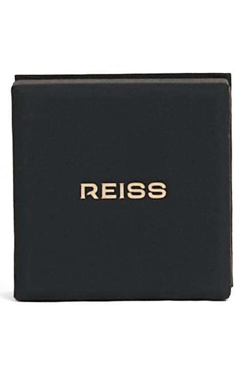 Reiss Callie Curve Scoop Earrings In Silver Tone