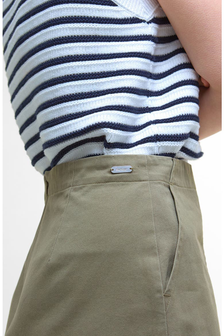 Cary Cotton Twill Miniskirt, Alternate, color, DUSKY GREEN